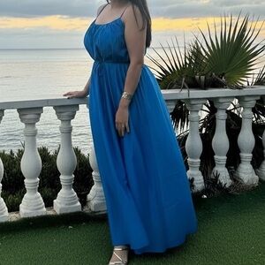 Banana Republic Vibrant Blue Maxi Dress